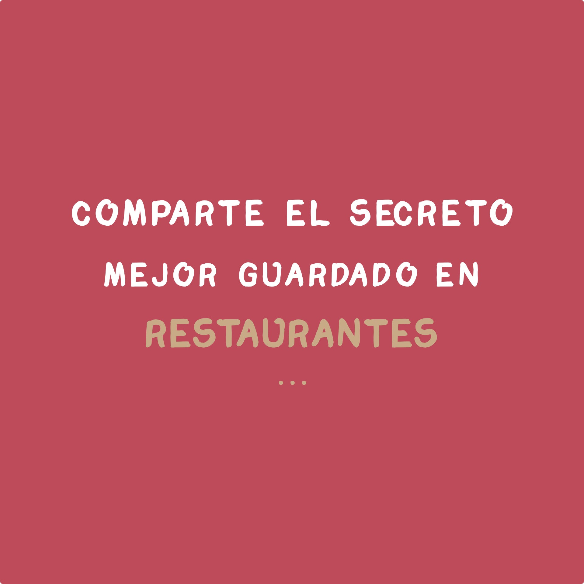 ¡Imperdible promoción Secreto en restaurantes!